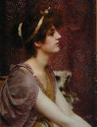 John William Godward Classical Beauty oil on canvas